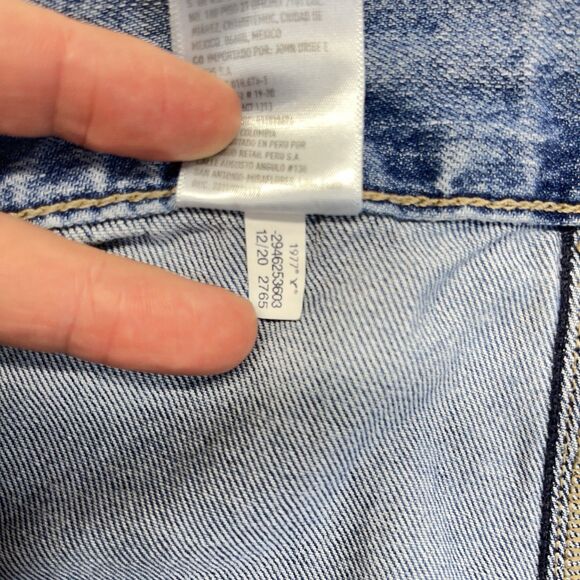 American Eagle Cargo Jogger Jeans Women’s 0 Regular Light Wash Denim 2765 - Picture 5 of 13